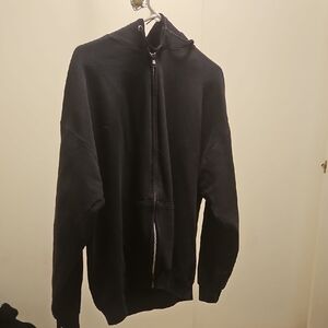 Hanes Women's Black Zip-Up Hoodie With Camaro Decal